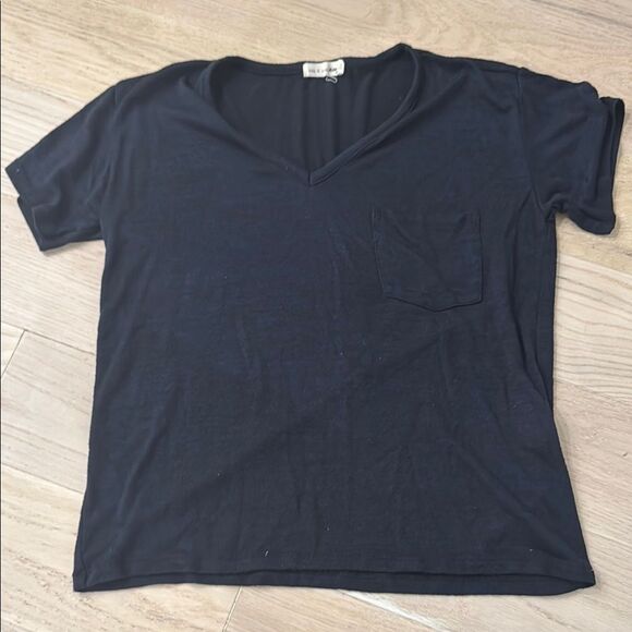Rag & Bone Navy V-Neck T-Shirt - Picture 1 of 3
